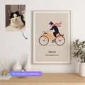 Votre animal sur un vélo