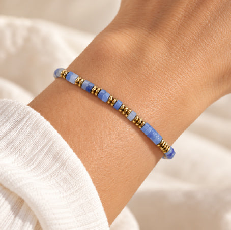 Bracelet en Pierres Naturelles – Carte avec Message et Photo