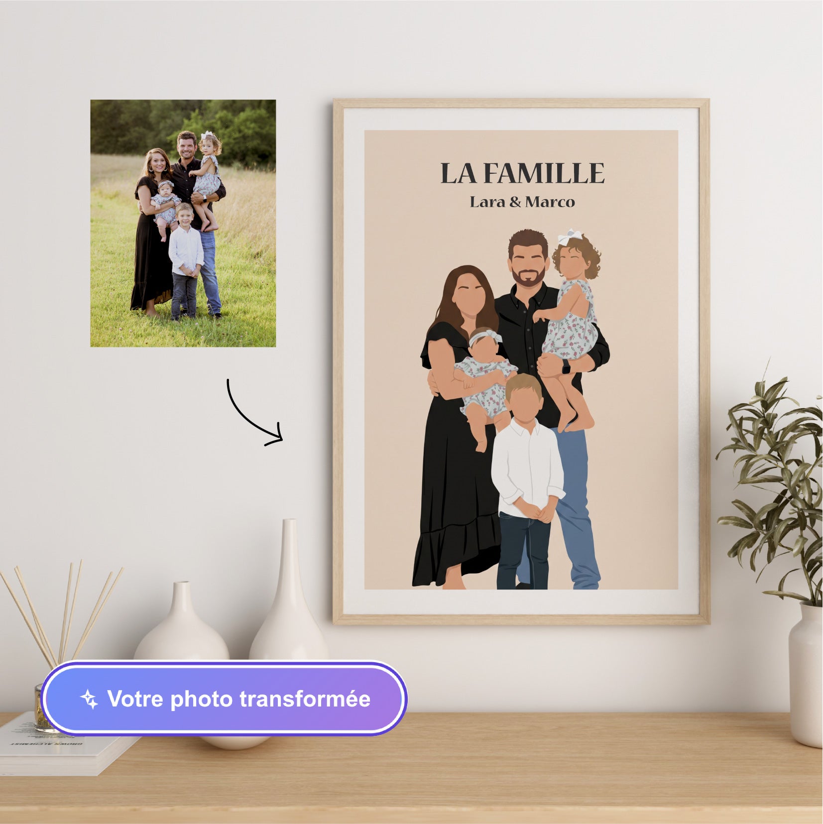 Votre photo transformée