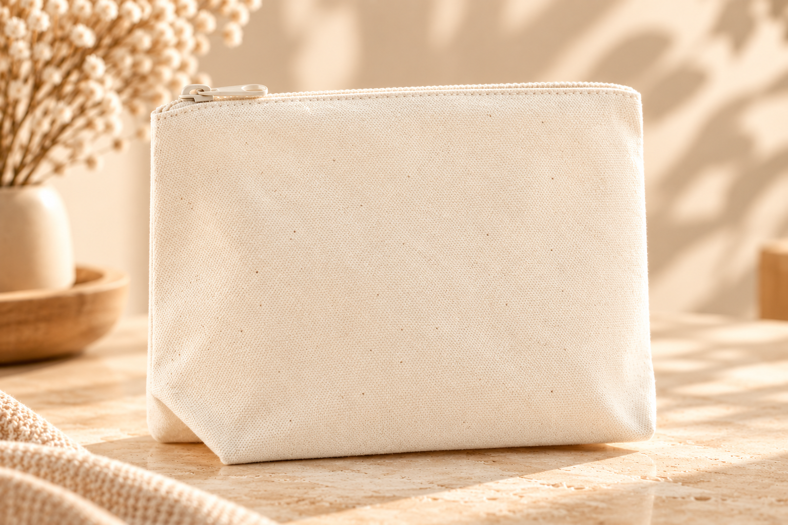 Pochette en coton biologique – Cactus Moments
