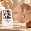 Collier Coeur avec Carte Photo Collage - Acier Inoxidable