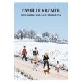 Illustration d'une famille qui fait une balade en hiver