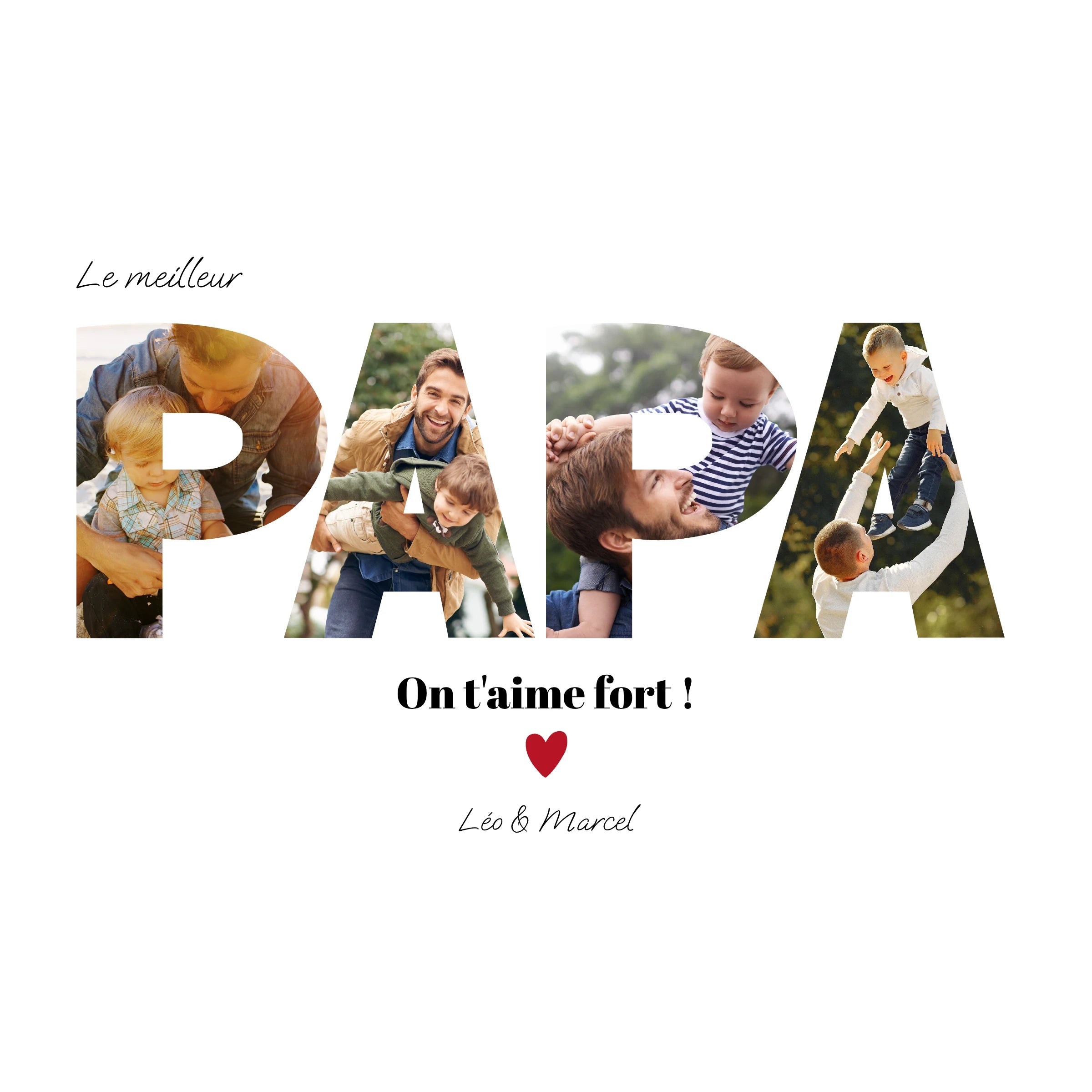 Affiche Personnalisée Photo Papa