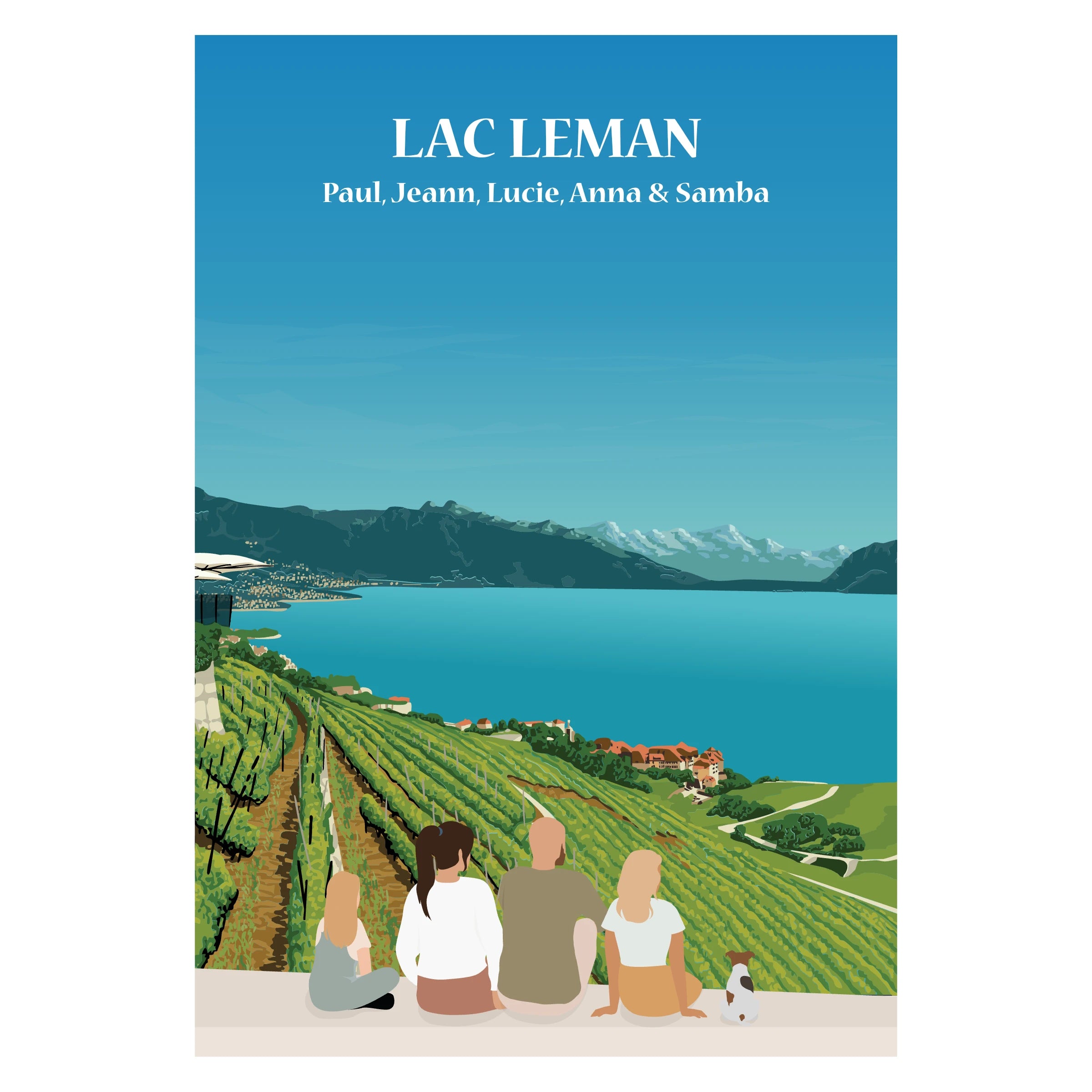 Lac Leman en famille