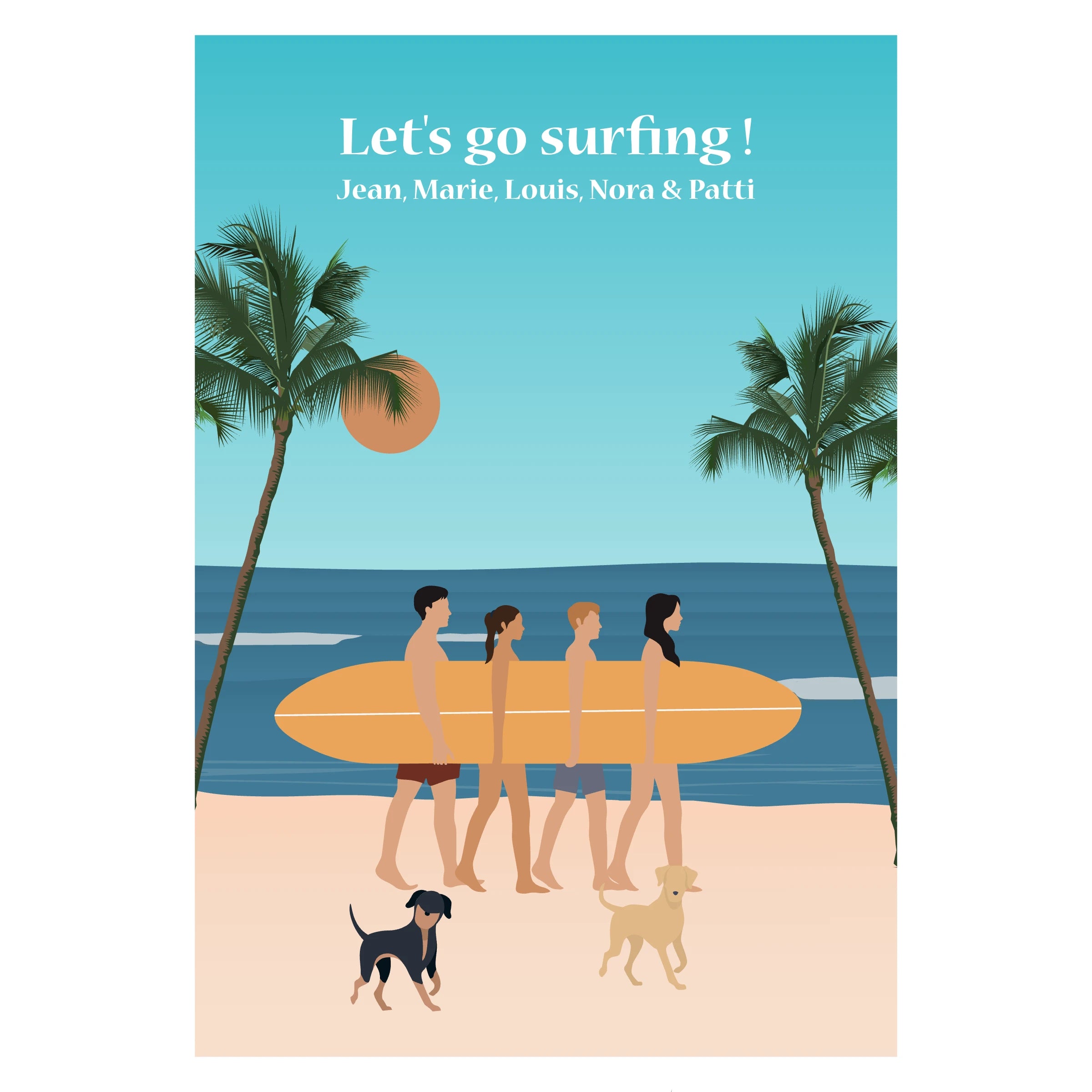 Lets' go surfing