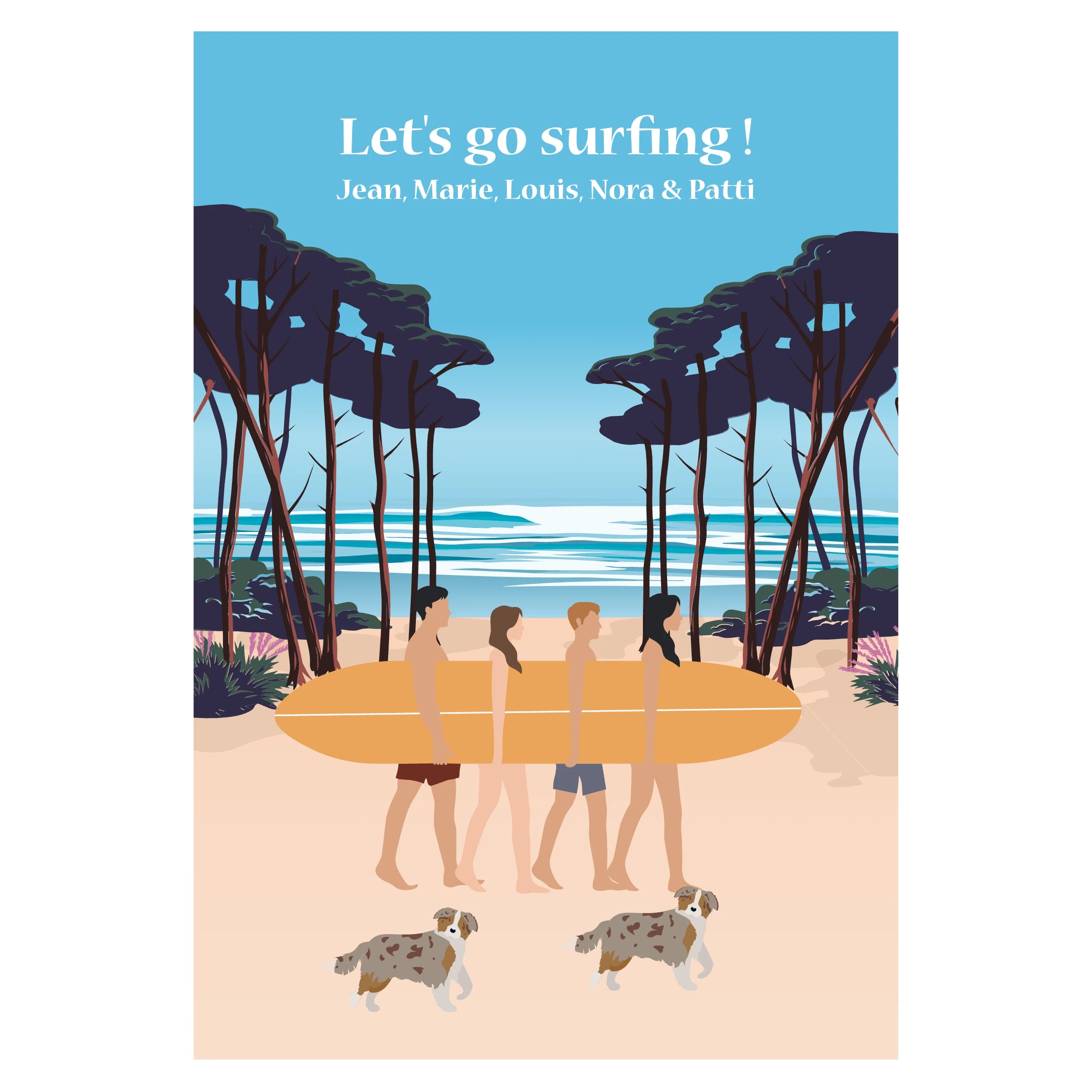 Lets' go surfing