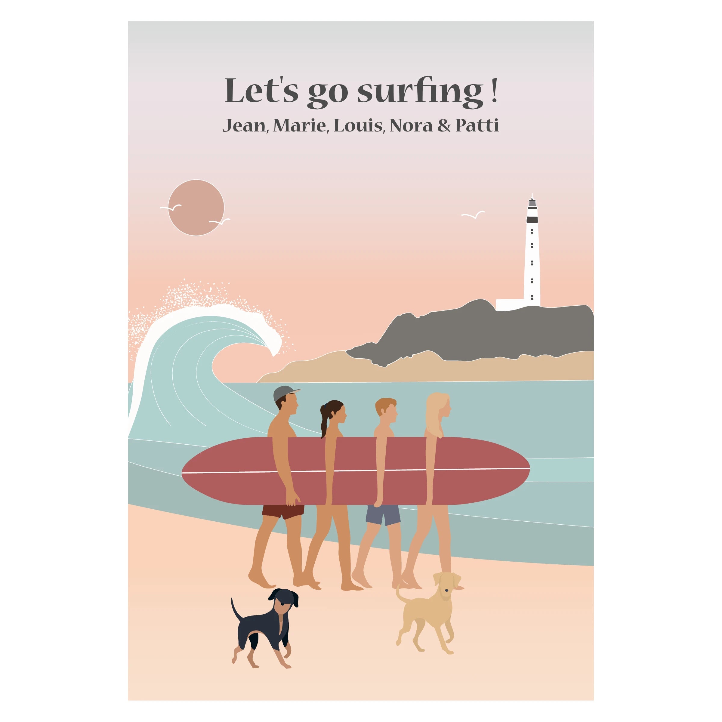 Lets' go surfing