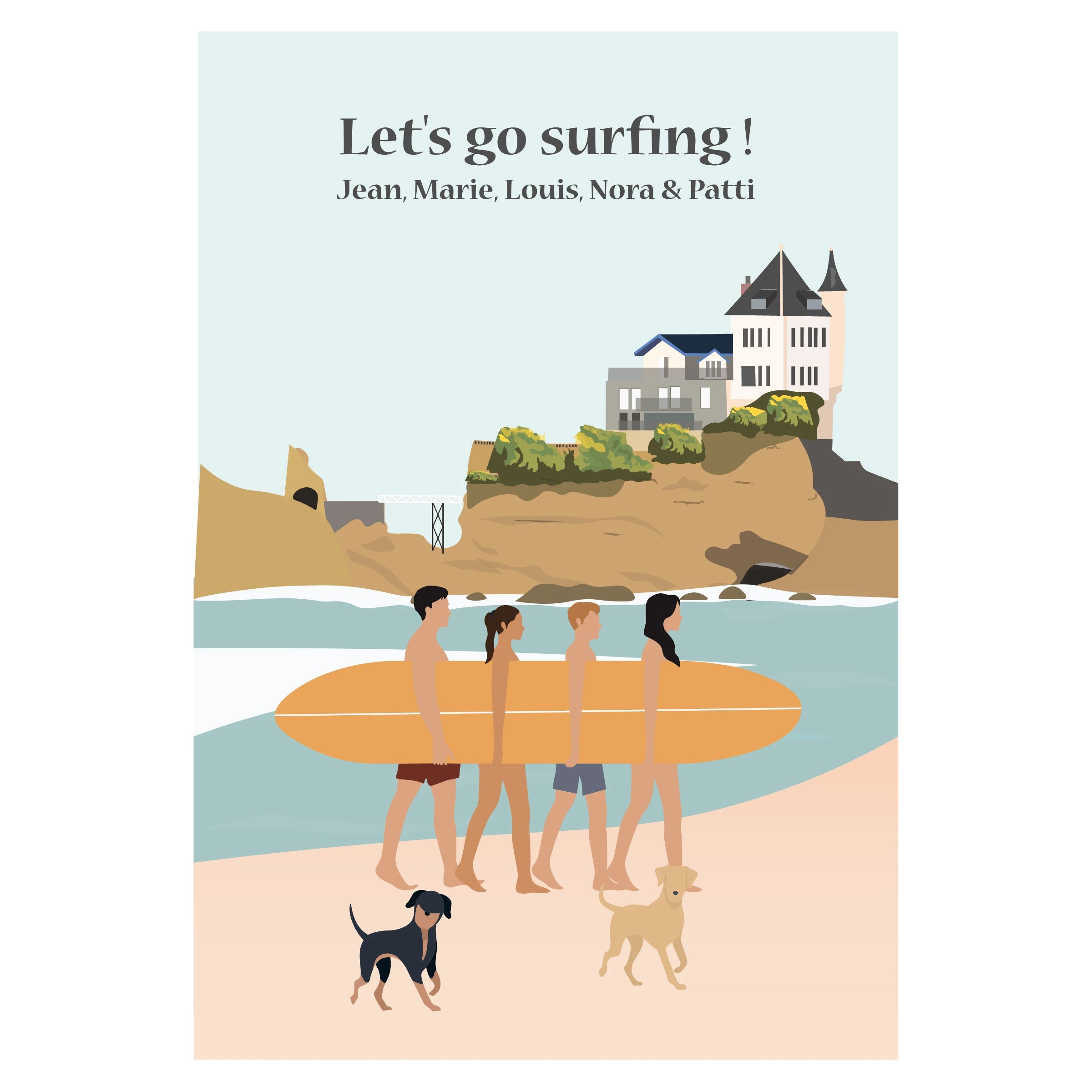 Lets' go surfing